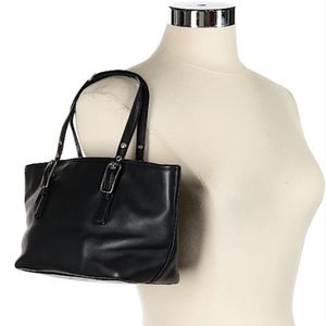 COACH 100% Leather Black Mini Satchel